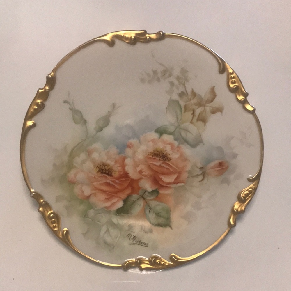 Vintage Hand Painted Plate